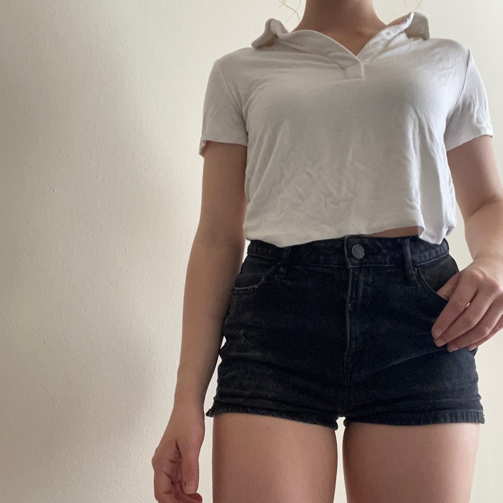 BDG Black High Waisted Jean Shorts